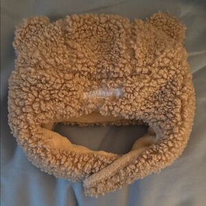 Adorable Tan Fleece Baby Hat